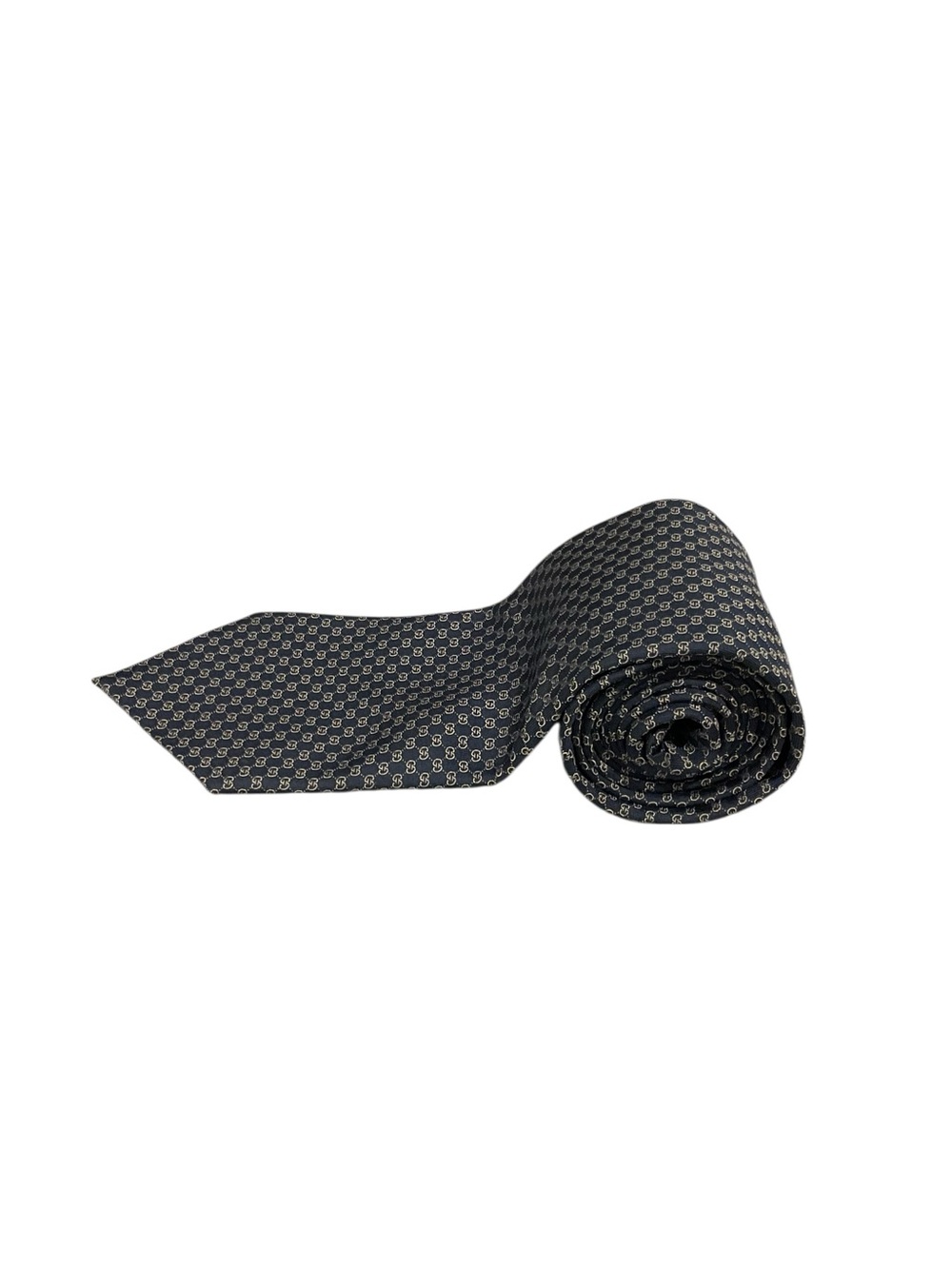 Gucci Men’s Navy GG Pattern Neck Tie